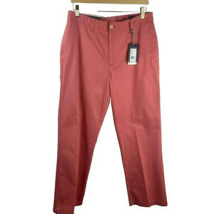NEW Vineyard Vines Club Pants Men 32x30 Pink Rhubarb Chino Classic Fit Preppy